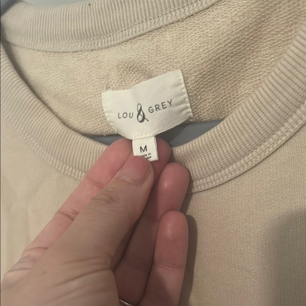 Lou & Grey Beige Sweatshirt with Winter Embroidery - Picture 3 of 4